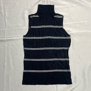 H&M Blue Fitted Sleeveless Tank Top